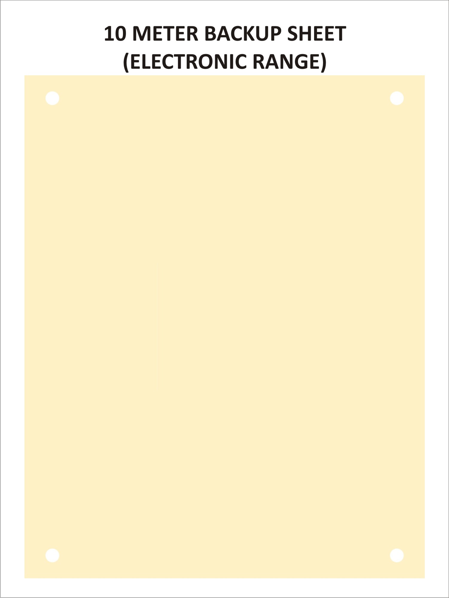 Backing Card(10 Metres)