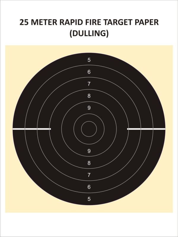 25M PISTOL DWELLING PAPER TARGET