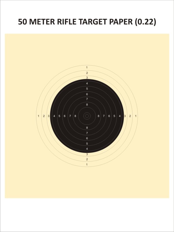 50M RIFLE PAPER TARGET