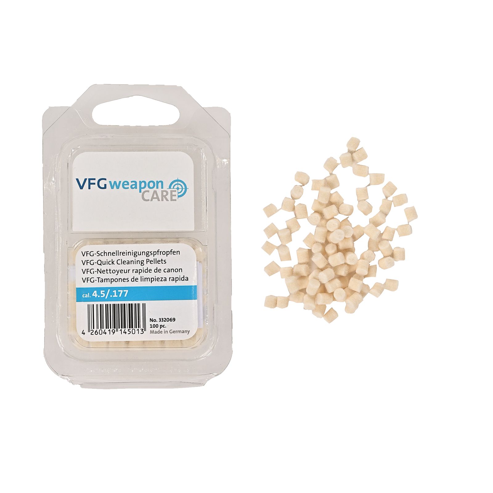 VFG .177 CLEANING PELLETS 100PC SMALL